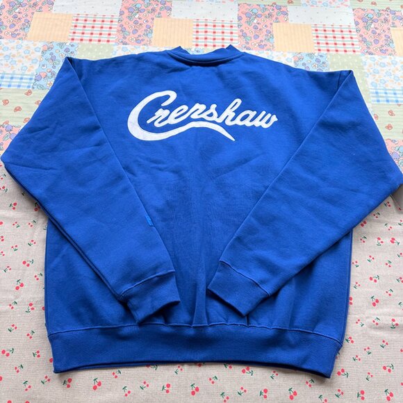 Fear of God ESSENTIALS x TMC Crenshaw Sweatshirt Blue - Picture 6 of 7